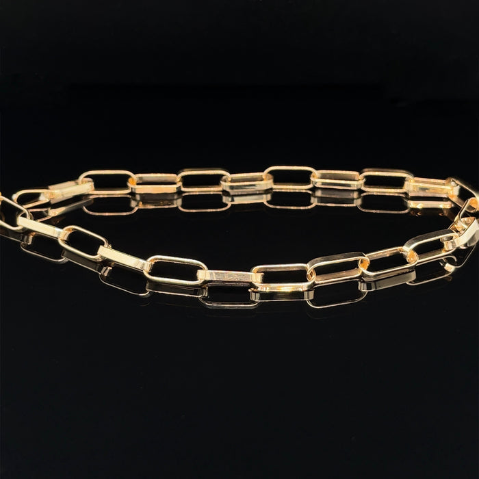 9ct Gold Paper-Clip Bracelet