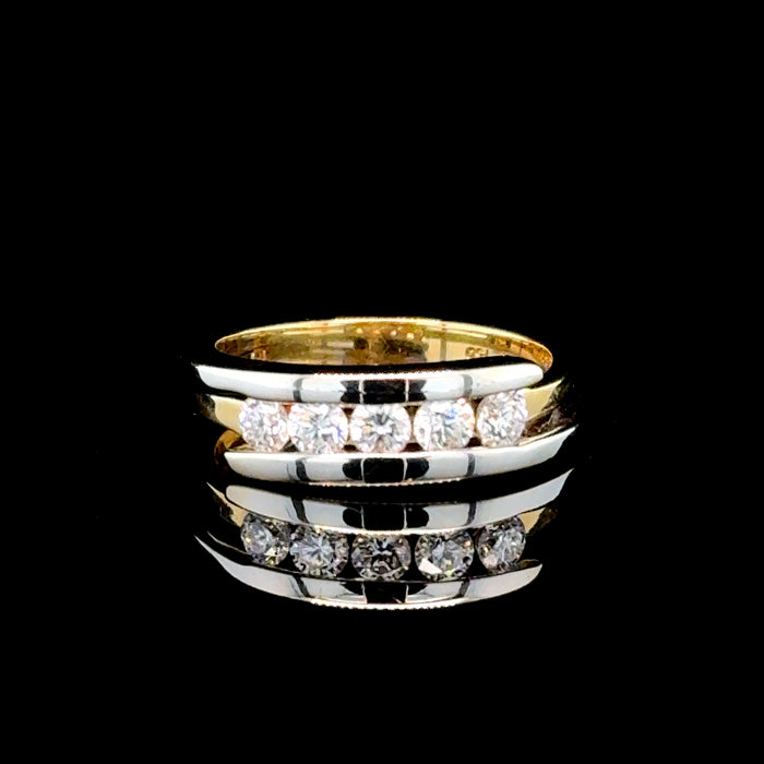 18ct Two-Tone Gold Diamond Ring