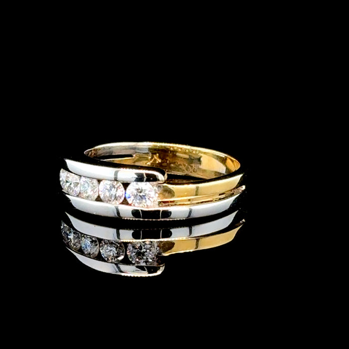 18ct Two-Tone Gold Diamond Ring