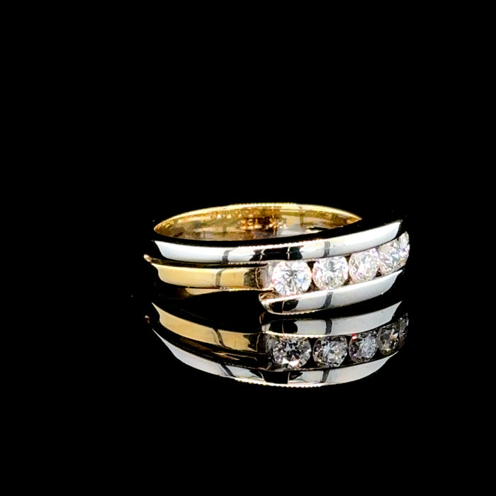 18ct Two-Tone Gold Diamond Ring