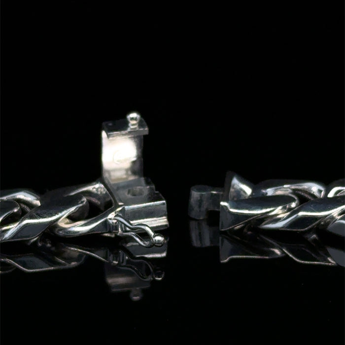 Silver Chain Bracelet with Box Clasp