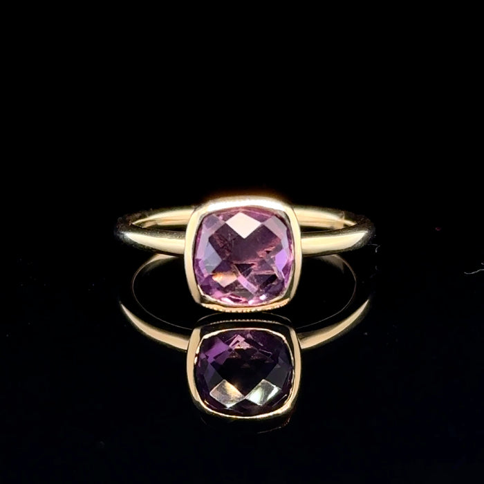 9ct Gold Amethyst Ring