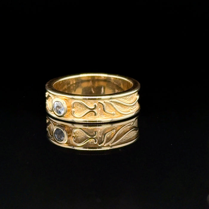Gold Ceylon Sapphire Ring