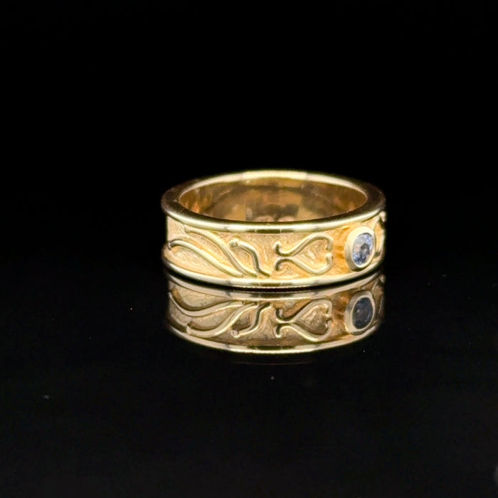 Gold Ceylon Sapphire Ring