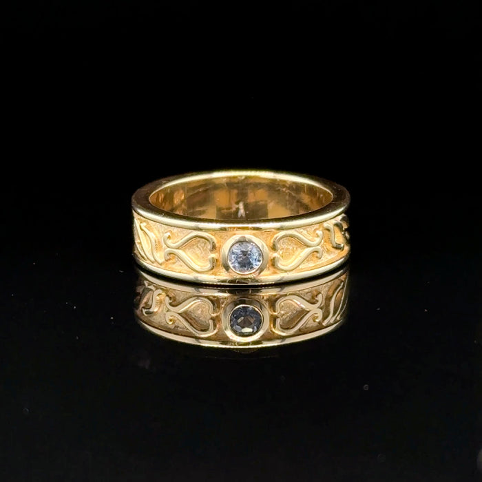 Gold Ceylon Sapphire Ring
