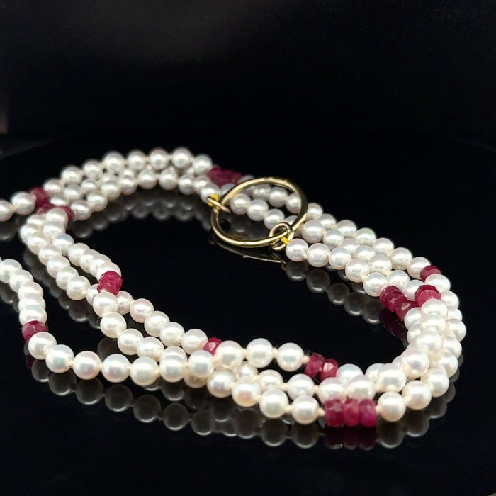 Pearl and Ruby Necklace