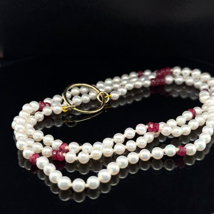 Pearl and Ruby Necklace