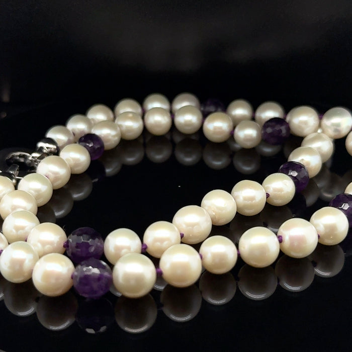 Pearl and Amethyst Necklace