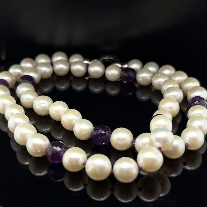 Pearl and Amethyst Necklace