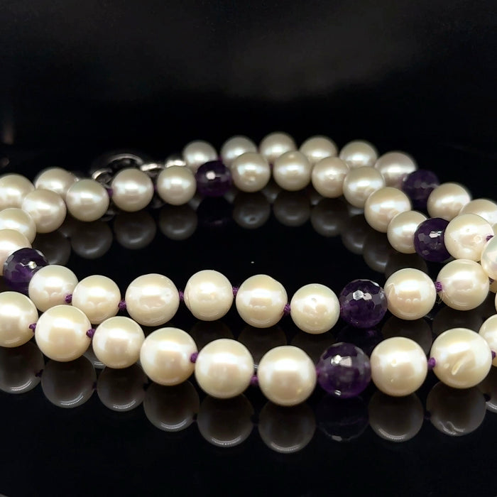 Pearl and Amethyst Necklace