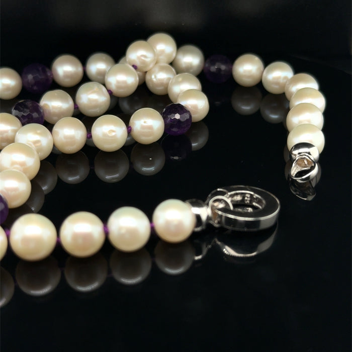 Pearl and Amethyst Necklace