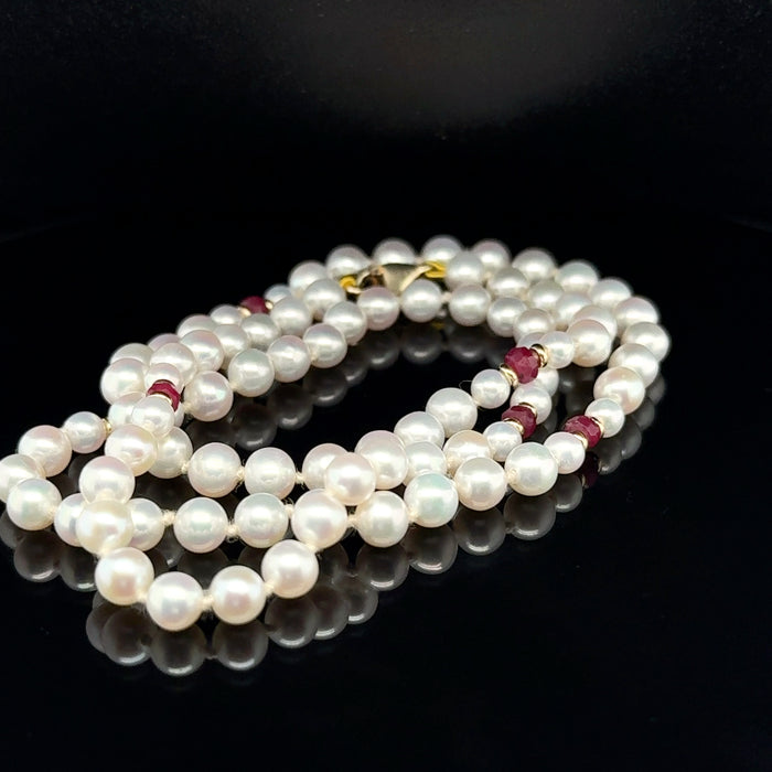 Pearl and Ruby Necklace