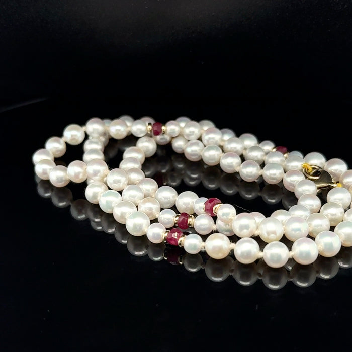 Pearl and Ruby Necklace