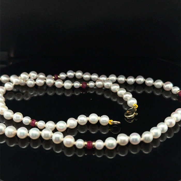 Pearl and Ruby Necklace