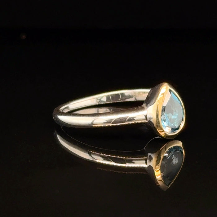 London Blue Topaz Gold Ring
