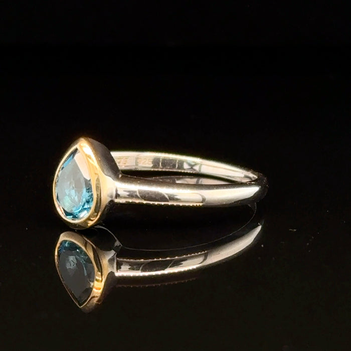 London Blue Topaz Gold Ring
