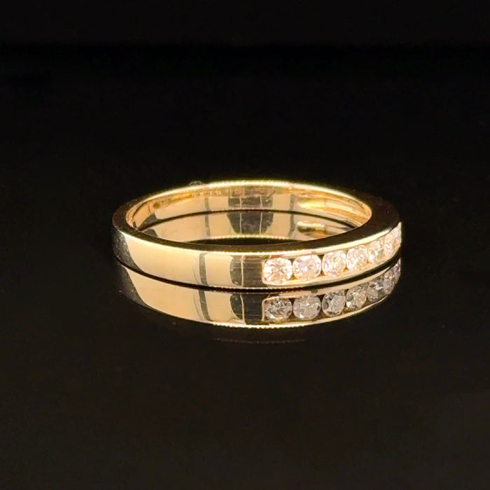 9ct Gold Diamond Band Ring