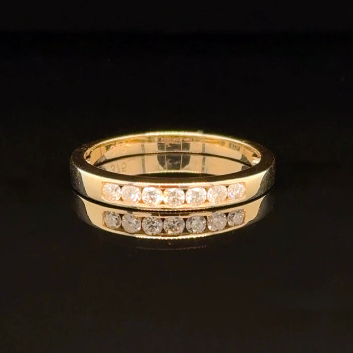 9ct Gold Diamond Band Ring