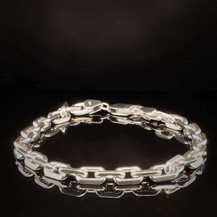 21cm Hand-Forged Silver Bracelet