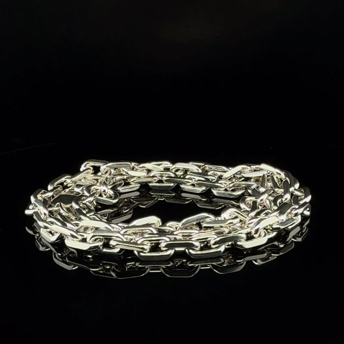 55cm Hand-Forged Silver Chain