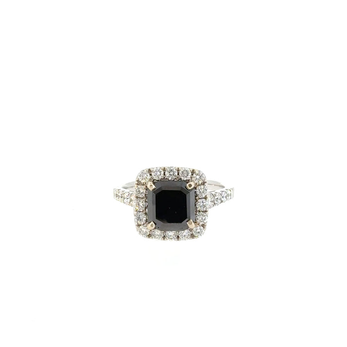 18ct Gold Black Diamond Ring