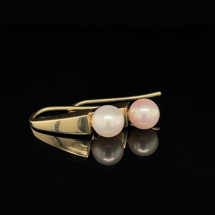 9ct Gold Earrings with Pearl