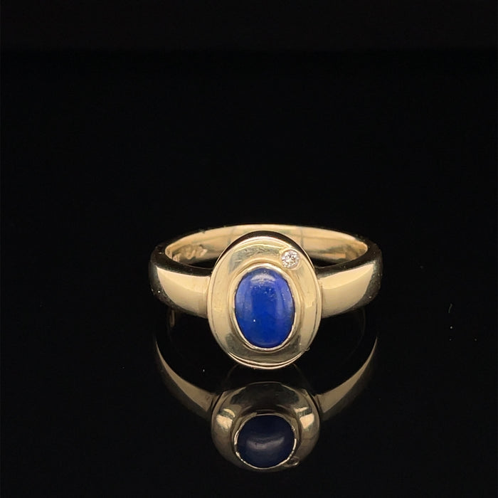 Lapis Lazuli and Diamond ring