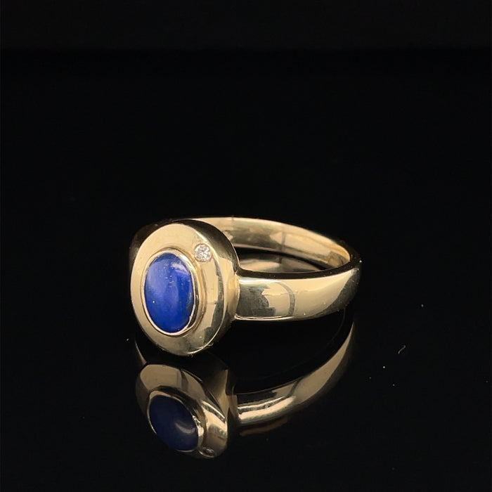 Lapis Lazuli and Diamond ring